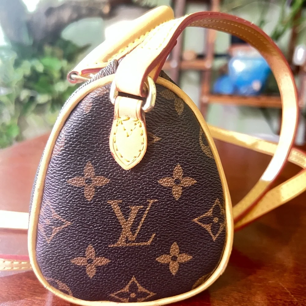 Louis Vuitton Brown and Tan Monogram Mini Bag - Picture 2 of 8
